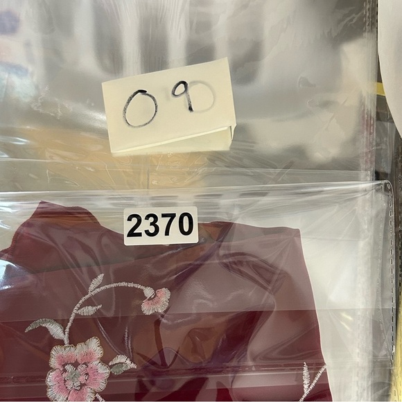 Y2K vintage California Dynasty Sz L Slip Mini Dress Sexy Red Floral Shiffon - Picture 10 of 10